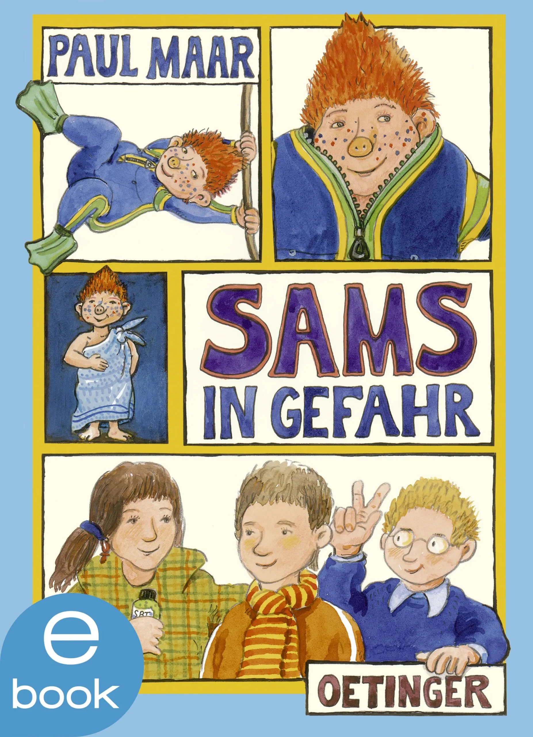 Beim Kinderbuch mit dem Titel Sams in Gefahr handelt ess ich um Band 5 der Sams Reihe.