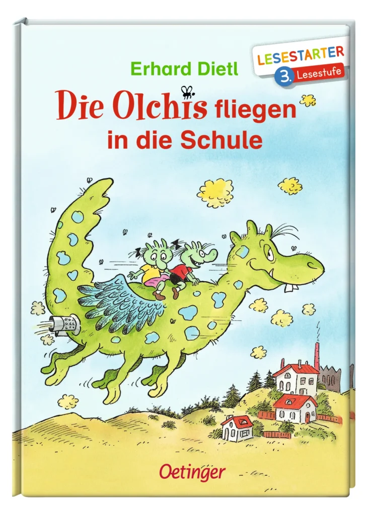 Die Olchis fliegen in die Schule bringt Erstlesern den Schulalltag näher.