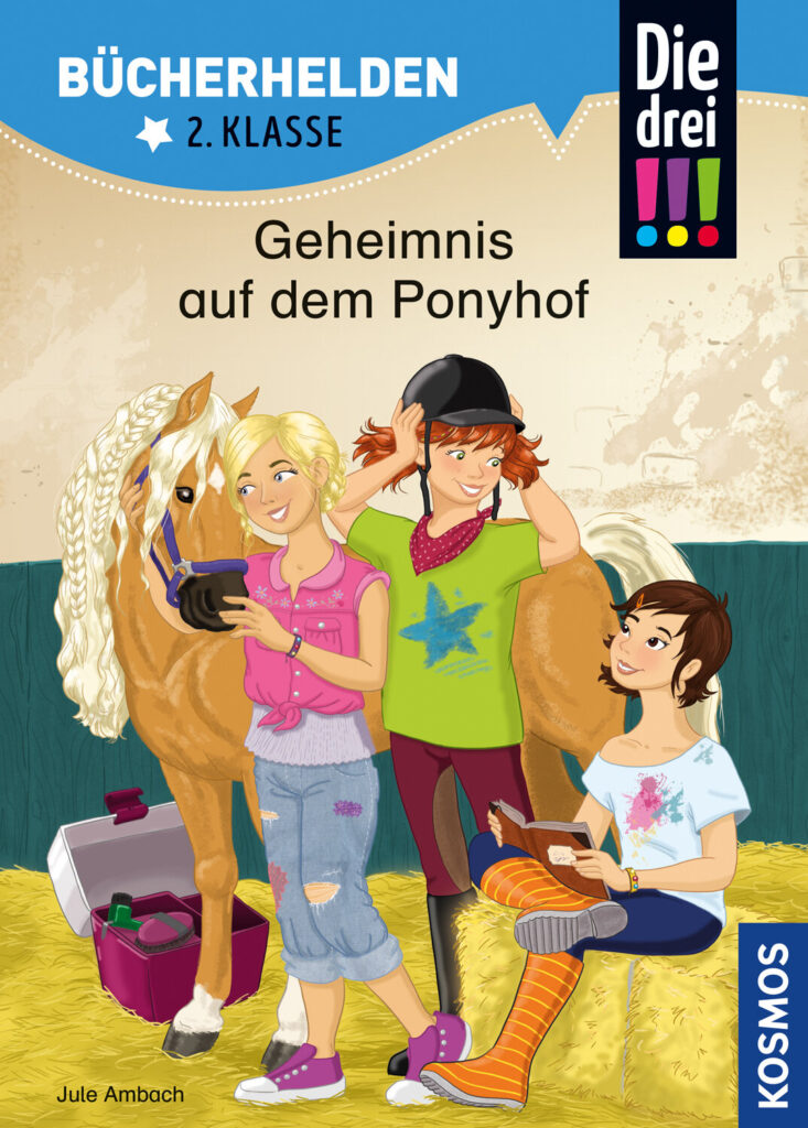 Die drei !!! lösen in dieser Detektiv Geschichte einen spannenden Fall auf einem Ponyhof.