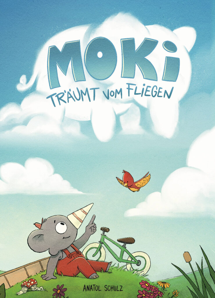 Moki träumt vom Fliegen von Anatol Schulz Ein spannendes Bilderbuch über Träumen,, Scheitern und Hoffen.