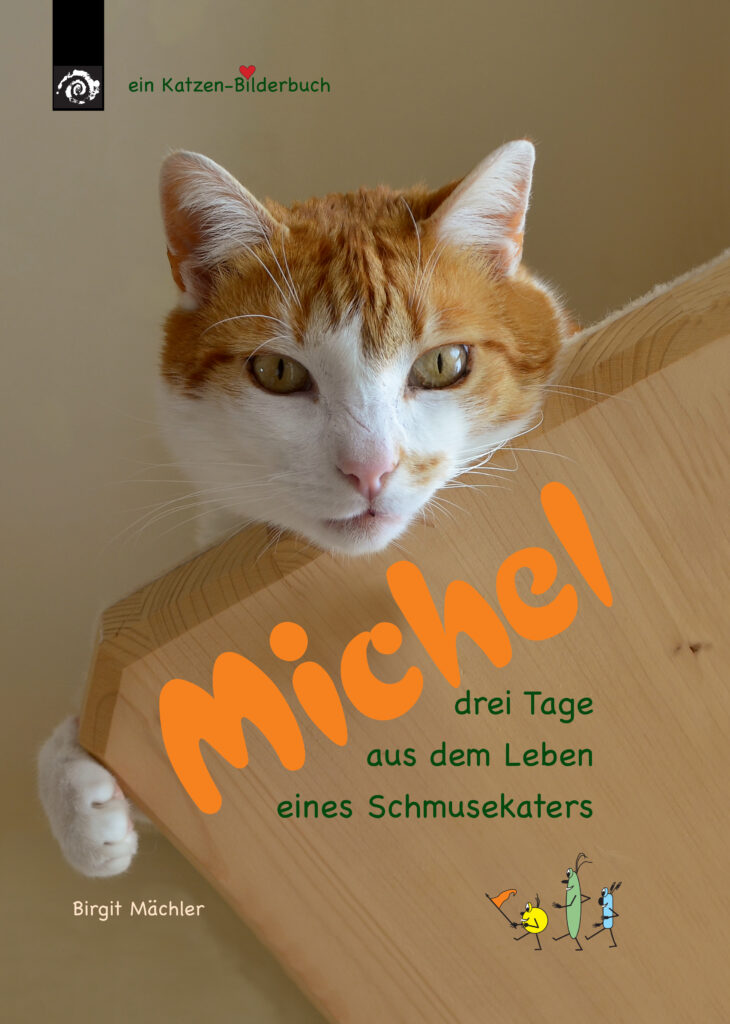 Michel - drei Tage aus dem Leben eines Schmusekaters von Birgit Mächler ermöglicht dem Leser die aktive Teilnahme am Alltag des Katers. 