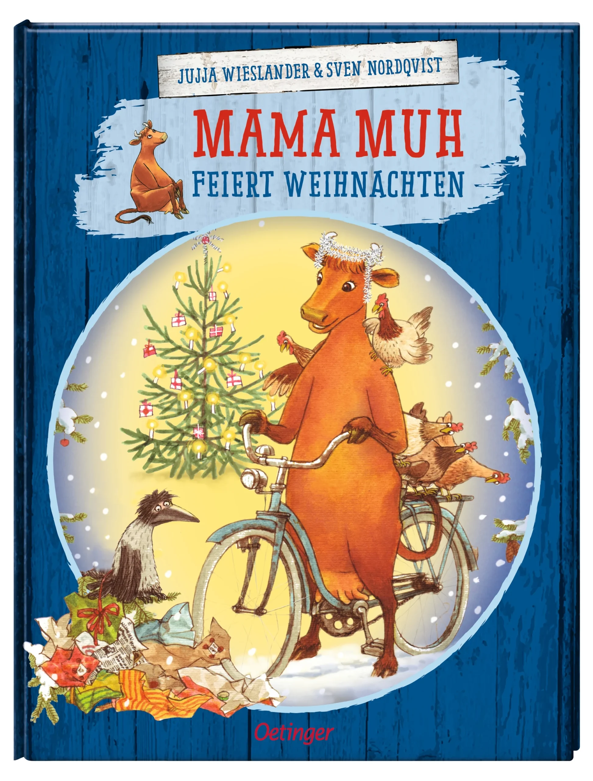 Mama Muh feiert Weihnachten Band 7 ist eine unterhaltsame Geschichte wie Kuh und Krähe zusammen Weihnachten feiern.