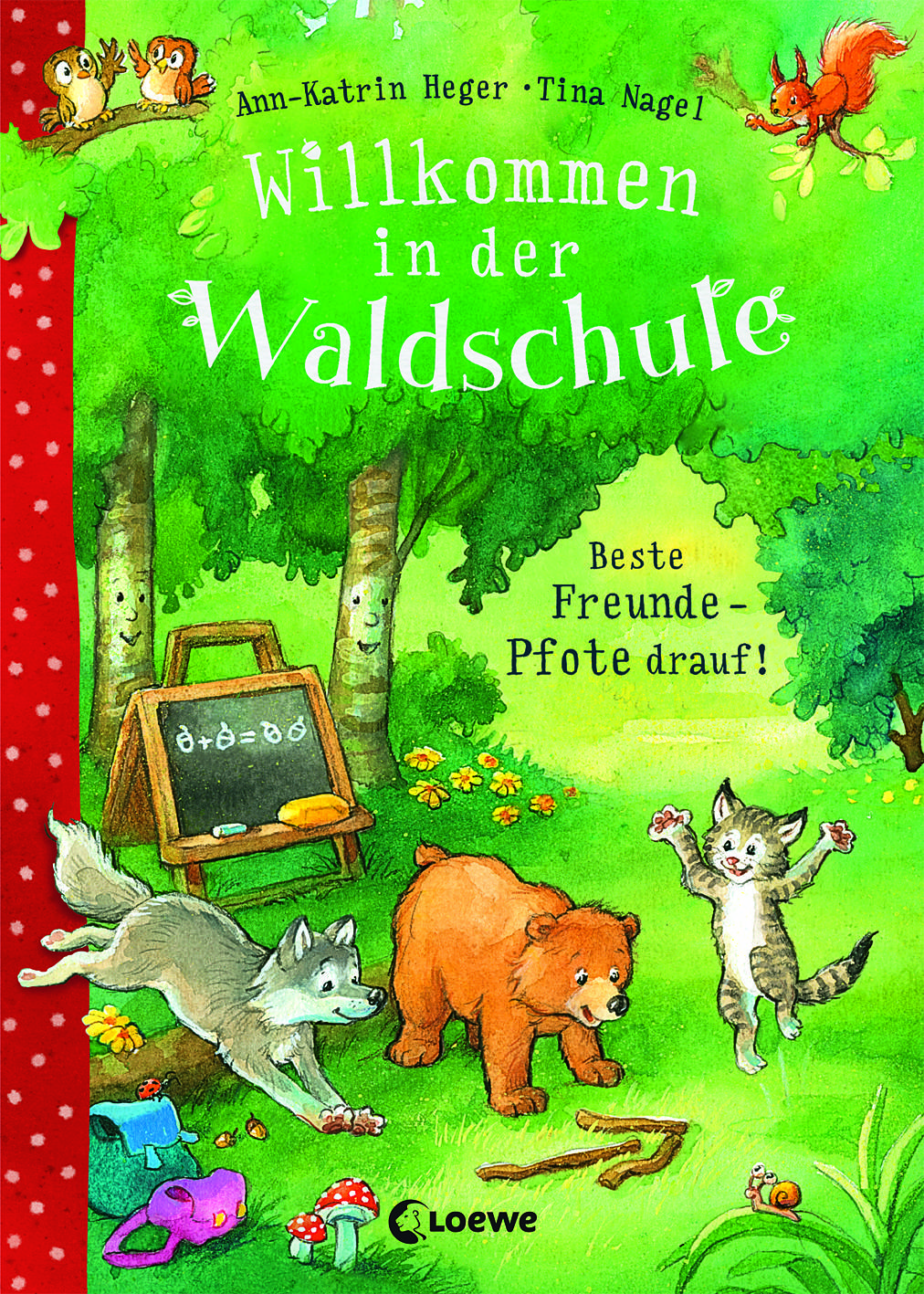 Willkommen in der Waldschule Beste Freunde - Pfote drauf