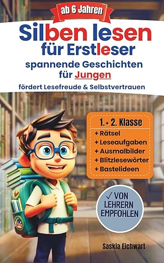 Silben lesen für Erstleser – spannende Geschichten für Jungen