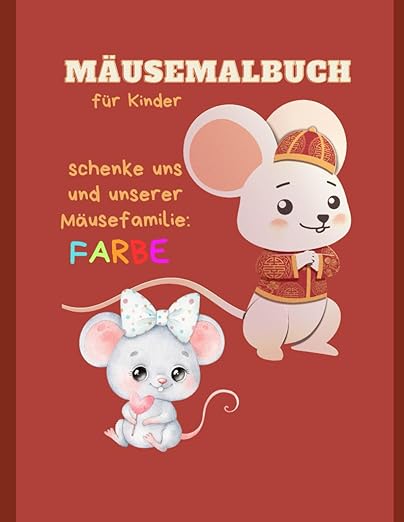 Mäusemalbuch für Kinder