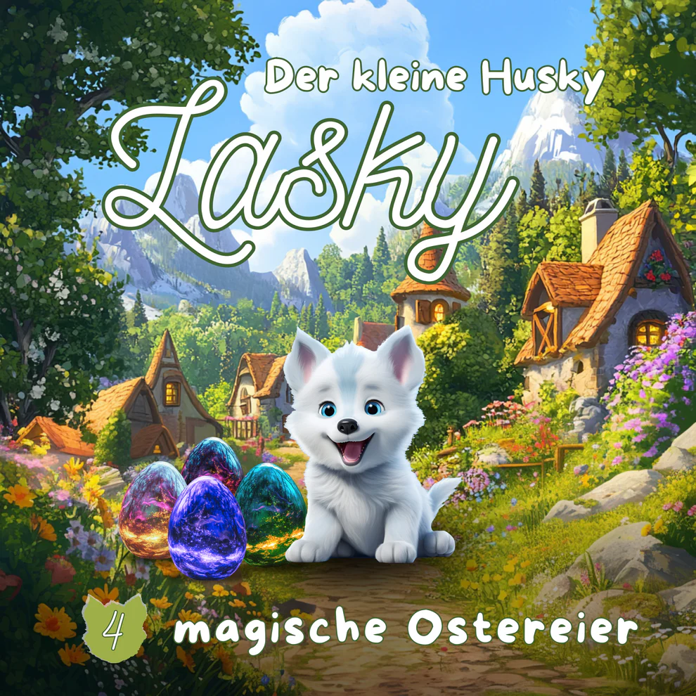 Der kleine Husky Lasky - magische Ostereier