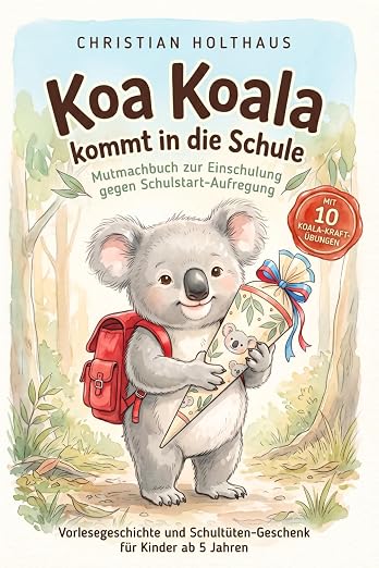 Koa Koala kommt in die Schule – Mutmachbuch zur Einschulung gegen Schulstart-Aufregung